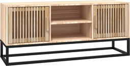 vidaXL - Tv-meubel - 105x30x45 - cm - bewerkt - hout - en - ijzer