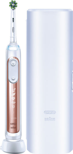 Oral-B Genius X - Roterend/oscillerend - 6 poetsprogramma's - Rosegold