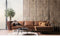 BePureHome Rodeo Chaise Longue Rechts - Leer - Cognac - 85x300x86