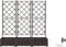 vidaXL - Tuinplantenbakken - met - Waterirrigatiesysteem - - - 3 - stuks - - - Bruin