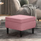 vidaXL - Kruk - met - houten - poten - fluweel - roze