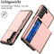 iMoshion Hoesje Geschikt voor Samsung Galaxy S21 FE Hoesje - Ruimte voor 2 pasjes - iMoshion Backcover met pasjeshouder - Rosé Goud