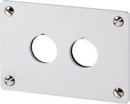 Eaton M22-E2 - Inbouwframe 2 inbouwplaatsen Ø 22 mm - Grijs (1 stuk)