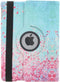 Tablet Hoes Geschikt voor iPad Air 2 (2014) - 360° Draaibare Design Bookcase - Roze / Meerkleurig /Pink Blossom