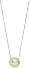 TI SENTO Dames Ketting - 925 zilver - Parel met geel verguld - Maat 42 - 34031YP