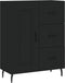 vidaXL - Dressoir - 69,5x34x90 - cm - bewerkt - hout - zwart