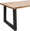 Feel Home - 200x100 Eettafel - Massief Glad Boomstamblad Eiken - 5 cm dik - U Frame