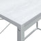 vidaXL - Computerbureau - 110x60x138 - cm - bewerkt - hout - wit