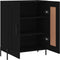 vidaXL - Dressoir - 69,5x34x90 - cm - bewerkt - hout - zwart