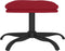 vidaXL - Voetenbank - 60x60x36 - cm - fluweel - wijnrood