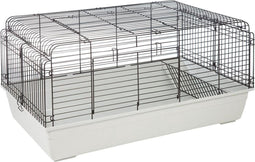 Flamingo Sprinters Kooi - Voor Konijnen en Knaagdieren - 120 x 58 x 56 cm - Zwart/Ivoor