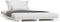 vidaXL - Bedframe - massief - grenenhout - wit - 75x190 - cm