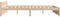 vidaXL - Bedframe - massief - hout - 135x190 - cm