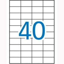 Klevende etiketten Apli Labels 52.5 x 29.7mm 52,5 x 29,7 mm Wit A4 100 Lakens