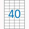 Klevende etiketten Apli Labels 52.5 x 29.7mm 52,5 x 29,7 mm Wit A4 100 Lakens