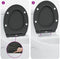 vidaXL - Snelle - Afneembare - Toiletbril - met - Softclose - Duroplast - Antra