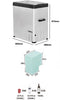 Steamy SECC75 - Elektrische Compressor Koelbox - Single Zone - 64 liter - 12V en 230V - Zilver