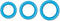 NS Novelties - Halo 55mm Cockring Medium - Rings Blauw