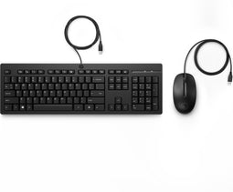HP 225 - Muis en toetsenbord met kabel - Azerty BE - Zwart