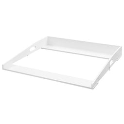 Woltu Verschoningsmat voor Baby's - Wit MDF - 80 x 75 x 10 cm - Geschikt voor Commode met Diepte