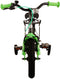 Volare Thombike Kinderfiets - Jongensfiets - 12 inch - Afneembare zijwieltjes - Zwart Groen