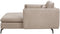 CHARMES - Chaise Longue - Taupe - Polyester