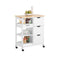 SoBuy FKW79-W - Keukentrolley - 3 Laden 3 Planken - Wit - 68x38x85cm