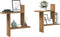 vidaXL - Wandschappen - 2 - st - 50x12x50 - cm - bewerkt - hout - artisanaal - eiken