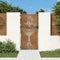 vidaXL - Poort - 85x175 - cm - boomontwerp - cortenstaal