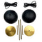 ALONG LED Mini Tafellamp - Set van 2 - Zwart/Brass (2 stuks)