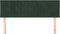 vidaXL - Hoofdborden - 2 - st - 72x5x78/88 - cm - fluweel - donkergroen