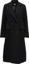 ONLY ONLCONNY LONG COAT BF OTW - Dames Jas - Zware stof - Omkeerbare hals - Knoopsluiting - Lang
