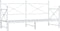 vidaXL - Slaapbank - met - onderschuifbed - zonder - matras - 90x190 - cm - staal - wit