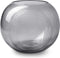 Bolvaas met ringen 'janine' smoke h16 d19,5 cm
