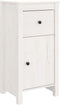vidaXL - Dressoir - 40x35x80 - cm - massief - grenenhout - wit
