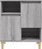 vidaXL - Dressoir - 60x35x70 - cm - bewerkt - hout - grijs - sonoma - eikenkleurig