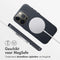 Accezz MagSafe Leather Backcover iPhone 15 Pro - Echt leer - Zwart