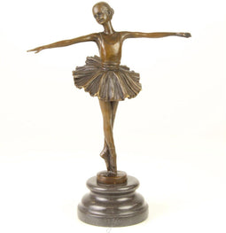 BRONZEN BEELD VAN EEN BALLETDANSERES
