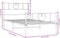 vidaXL - Bedframe - met - hoofd- - en - voeteneinde - metaal - zwart - 100x200 - cm