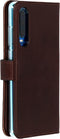 Selencia Hoesje Geschikt voor Huawei P30 Hoesje Met Pasjeshouder - Selencia Echt Lederen Bookcase - Bruin