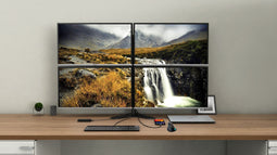 i-tec USB-C Quattro Display Docking Station - Power Delivery 85W - 3 externe schermen aansluiten (2020)