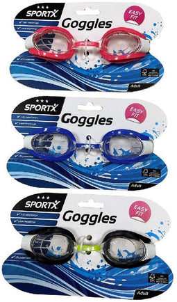 SportX Volwassenen Zwembril 3 Sterren Assorti
