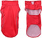 vidaXL - Hondenregenjas - met - reflecterende - strips - polyester - rood - XXS