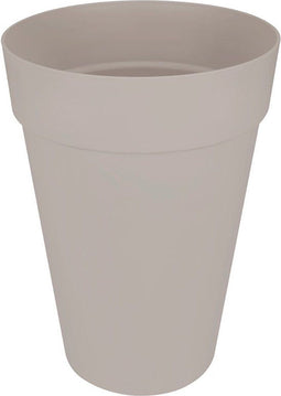 Elho Loft Urban Rond Hoog 42 - Grote Bloempot voor Buiten - Waterreservoir - 100% Gerecycled Plastic - Ø 42.0 x H 56.0 cm - Warm grijs