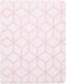 Tablet Hoes Geschikt voor iPad 2 (2011) 9.7 inch /iPad 3 (2012) 9.7 inch / iPad 4 (2012) 9.7 inch - 360° Draaibare Design Bookcase - Wit / Roze /Cubes Rose Gold