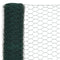 vidaXL Draadgaas hexagonaal 25x1.2 m staal met PVC coating groen