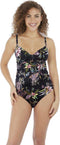 Freya Tahiti Nights - Plunge Tankini Top - Ondersteuning en mooie vorm - Zwart