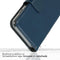 Selencia Galaxy S22 - Echt Lederen Bookcase - Ruimte voor 3 pasjes - Blauw