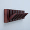 Urban State Piano - Wandkapstok - 8 haken - Donker hout - Walnoot finish