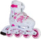 Roces Jokey 3.0 - Inlineskates - Verstelbaar maat 26-29 - Wit/Roze